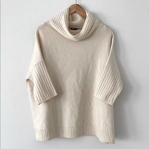 Mantovani Studio Cashmere Cawl Neck Sweater Sz S Laganlook Boho Chic Italy